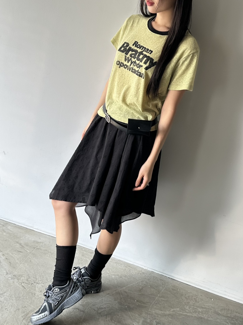 I MFACT韓國代購女士新品休閑真品25春夏半身裙中短裙雙層I MFACT半身裙/中短裙