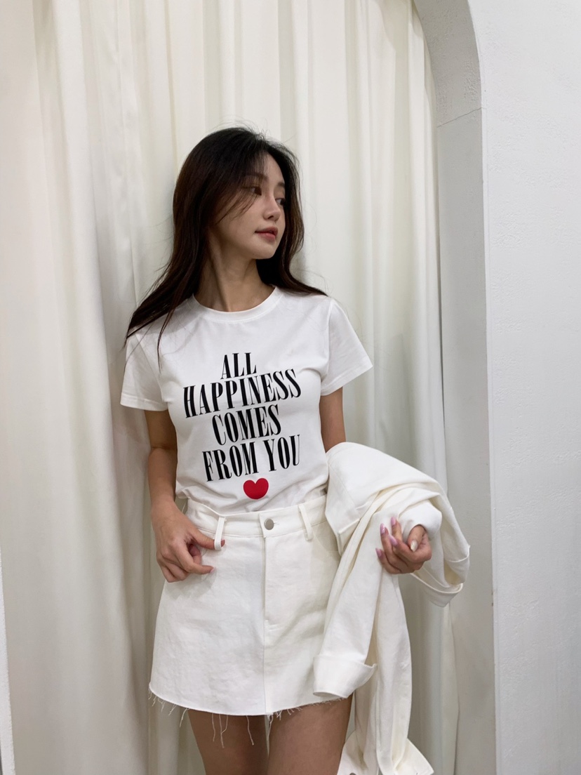BANI BLUSH韓國代購女裝新款時尚真品25春夏人氣熱賣休閑T恤BANI BLUSHT恤