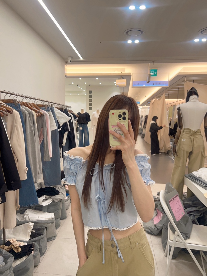 BANI BLUSH東大門直郵女士新款熱賣推薦職業25春夏襯衫蕾絲衫BANI BLUSH襯衫/蕾絲衫