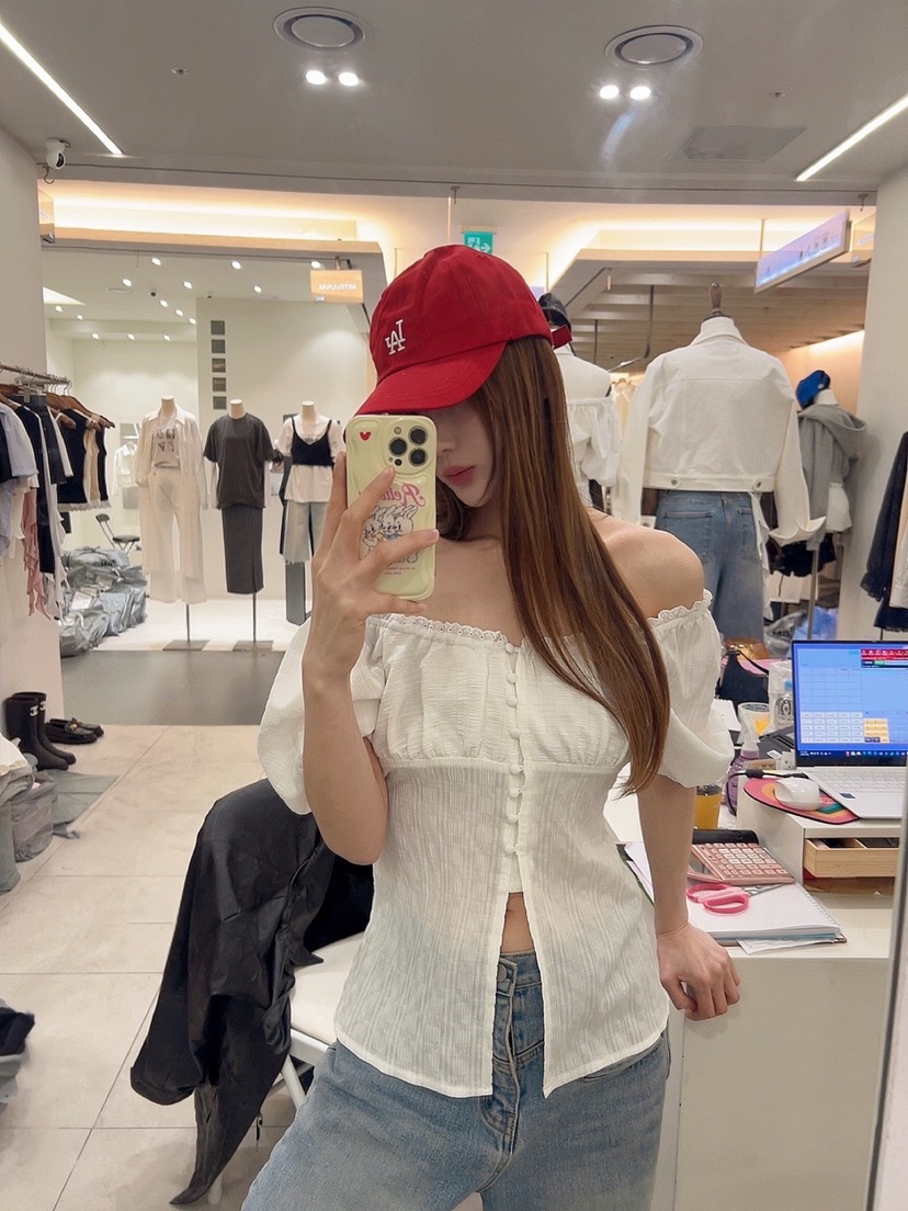 BANI BLUSH韓國代購女裝新品休閑真品推薦時尚熱賣襯衫蕾絲衫BANI BLUSH襯衫/蕾絲衫