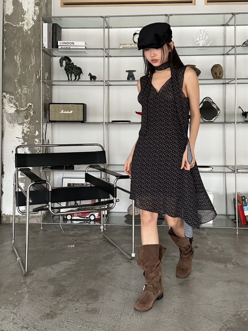 I MFACT韓國代購女士新品職業真品休閑25春夏推薦時尚連衣裙I MFACT連衣裙