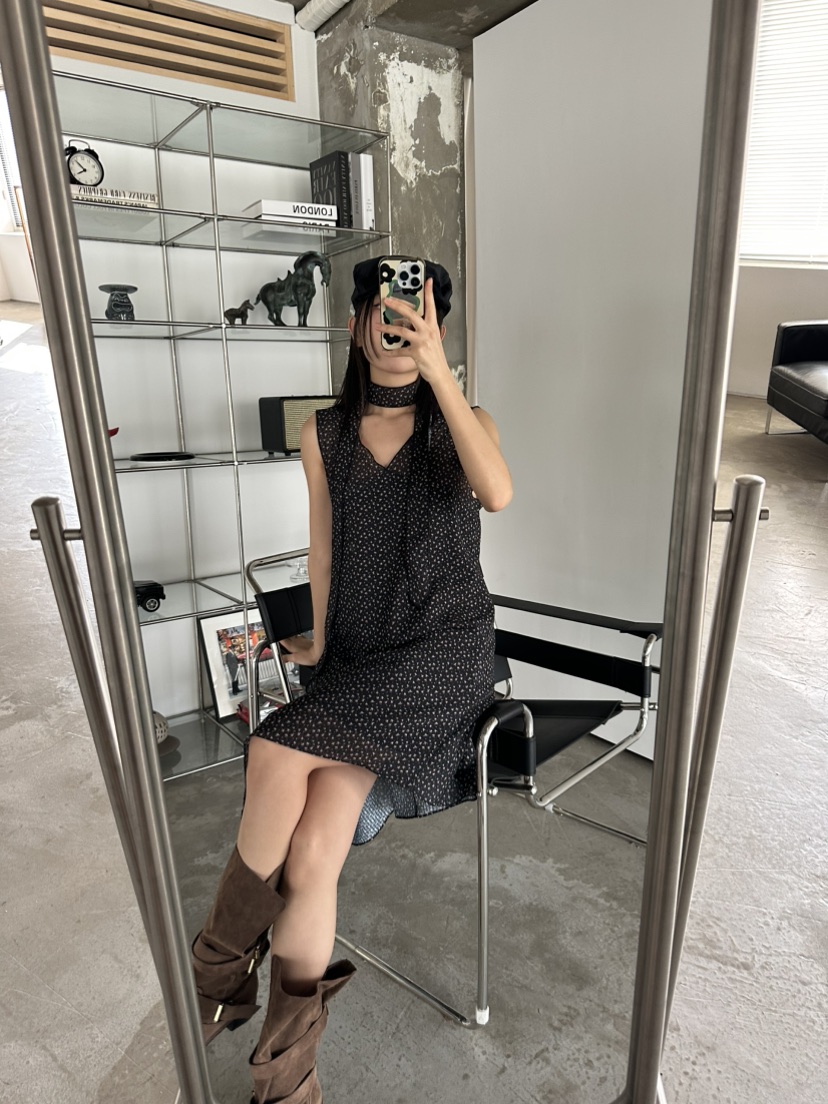 I MFACT韓國代購女士新品職業真品休閑25春夏推薦時尚連衣裙I MFACT連衣裙