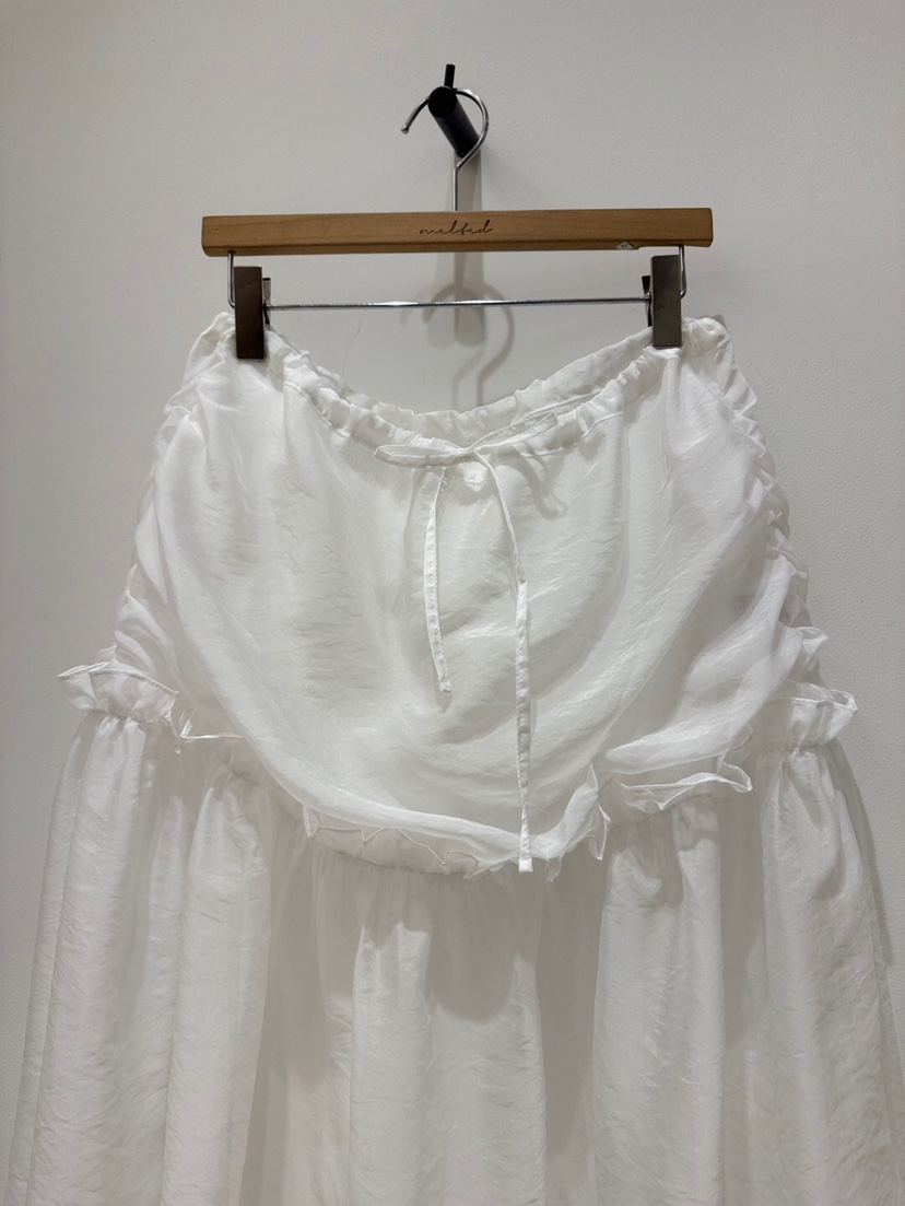 MELTED-P東大門實拍女士新品25春夏熱賣真品休閑推薦長裙透明MELTED-P長裙
