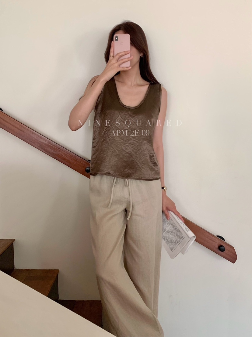 NINESQUARED東大門直郵女裝新品25春夏休閑推薦真品吊帶背心NINESQUARED吊帶/背心