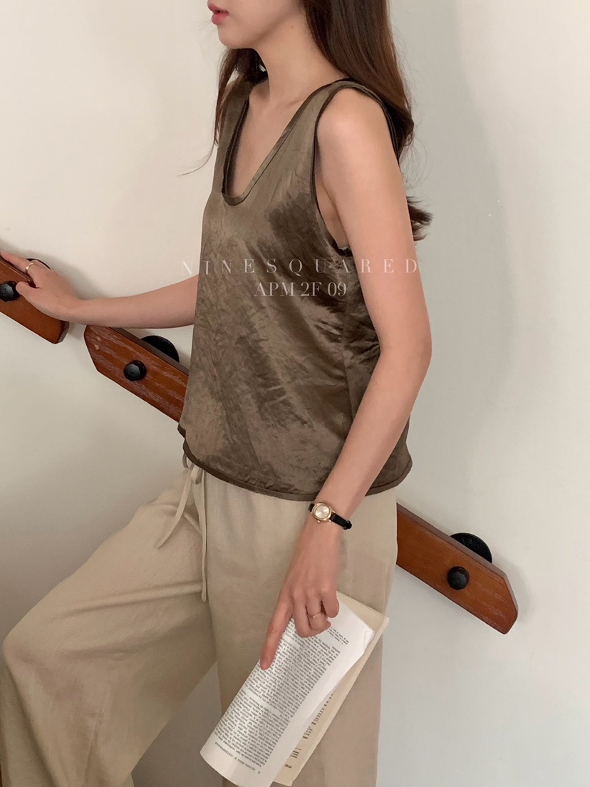 NINESQUARED東大門直郵女裝新品25春夏休閑推薦真品吊帶背心NINESQUARED吊帶/背心