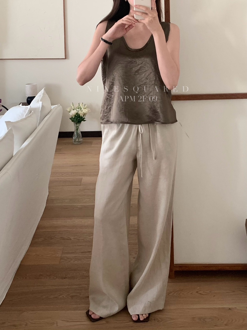 NINESQUARED東大門直郵女裝新品25春夏休閑推薦真品吊帶背心NINESQUARED吊帶/背心