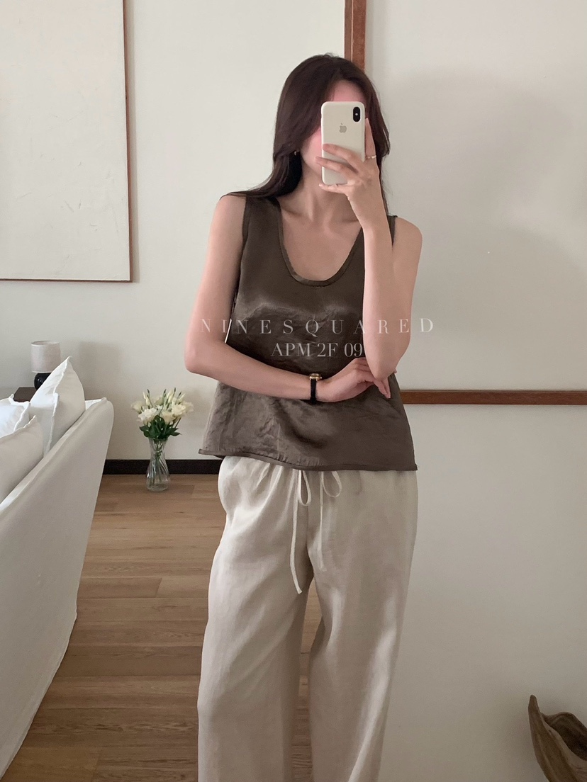 NINESQUARED東大門直郵女裝新品25春夏休閑推薦真品吊帶背心NINESQUARED吊帶/背心