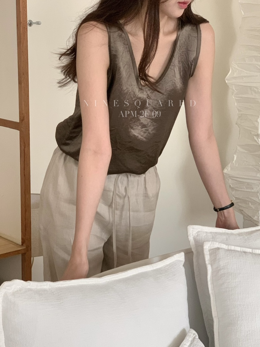 NINESQUARED東大門直郵女裝新品25春夏休閑推薦真品吊帶背心NINESQUARED吊帶/背心