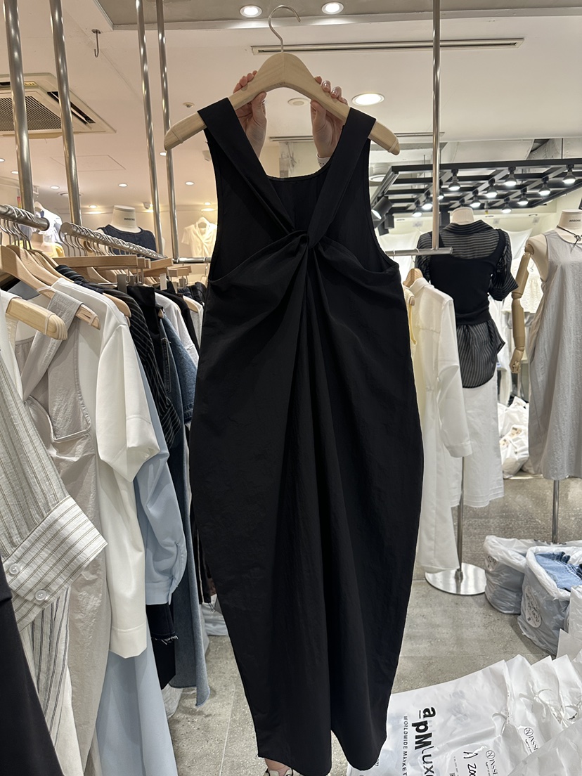 INSSENSE-A東大門代購女士新品推薦職業休閑連衣裙尼龍超長INSSENSE-A連衣裙