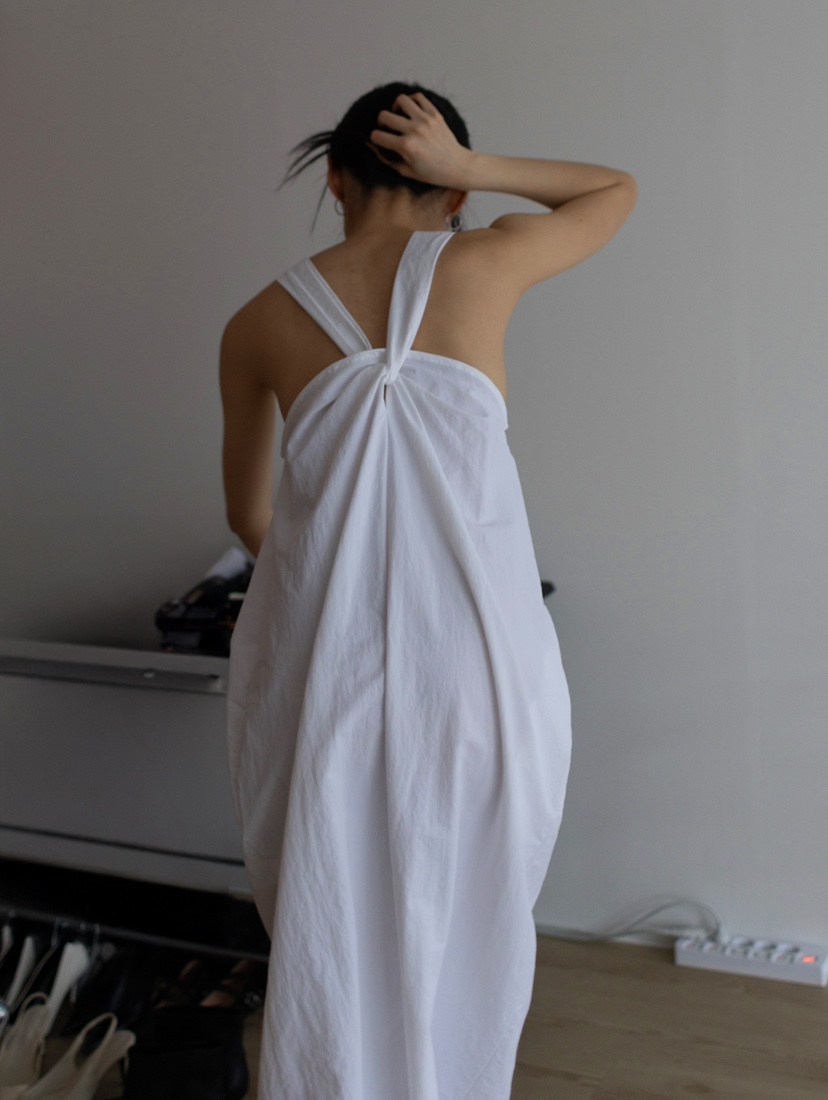 INSSENSE-A東大門代購女士新品推薦職業休閑連衣裙尼龍超長INSSENSE-A連衣裙