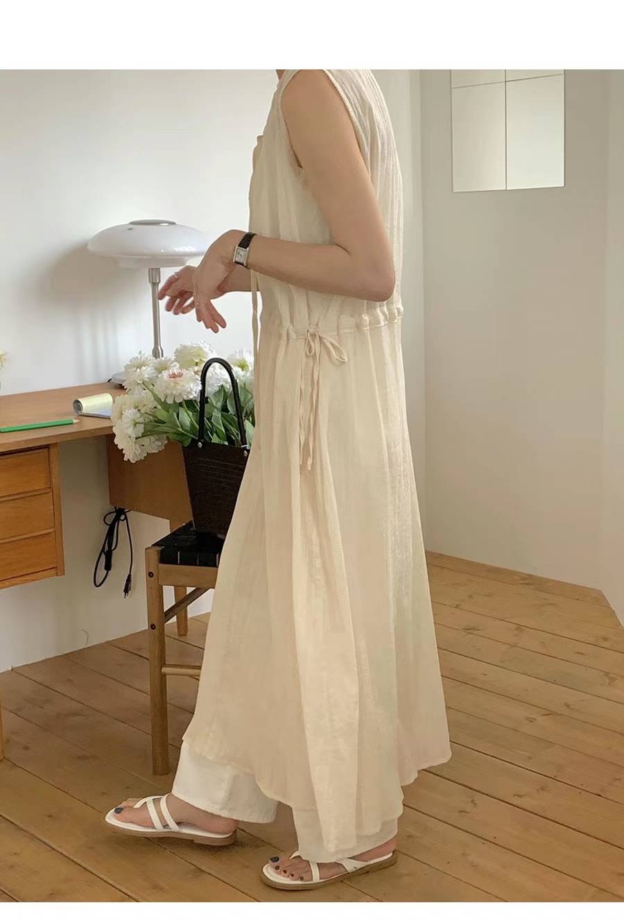 FRILL-T韓國直郵女士新款人氣25春夏休閑真品職業推薦連衣裙FRILL-T連衣裙