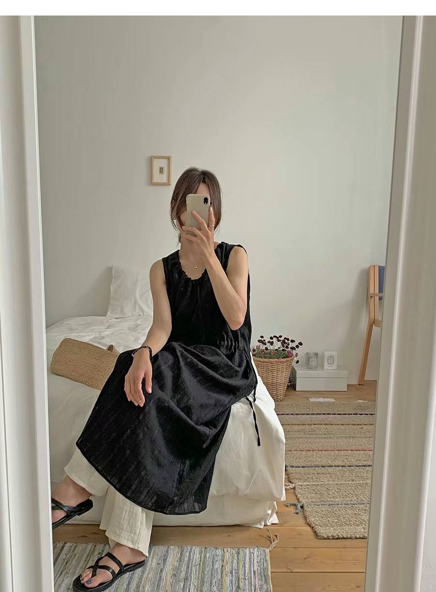FRILL-T韓國直郵女士新款人氣25春夏休閑真品職業推薦連衣裙FRILL-T連衣裙
