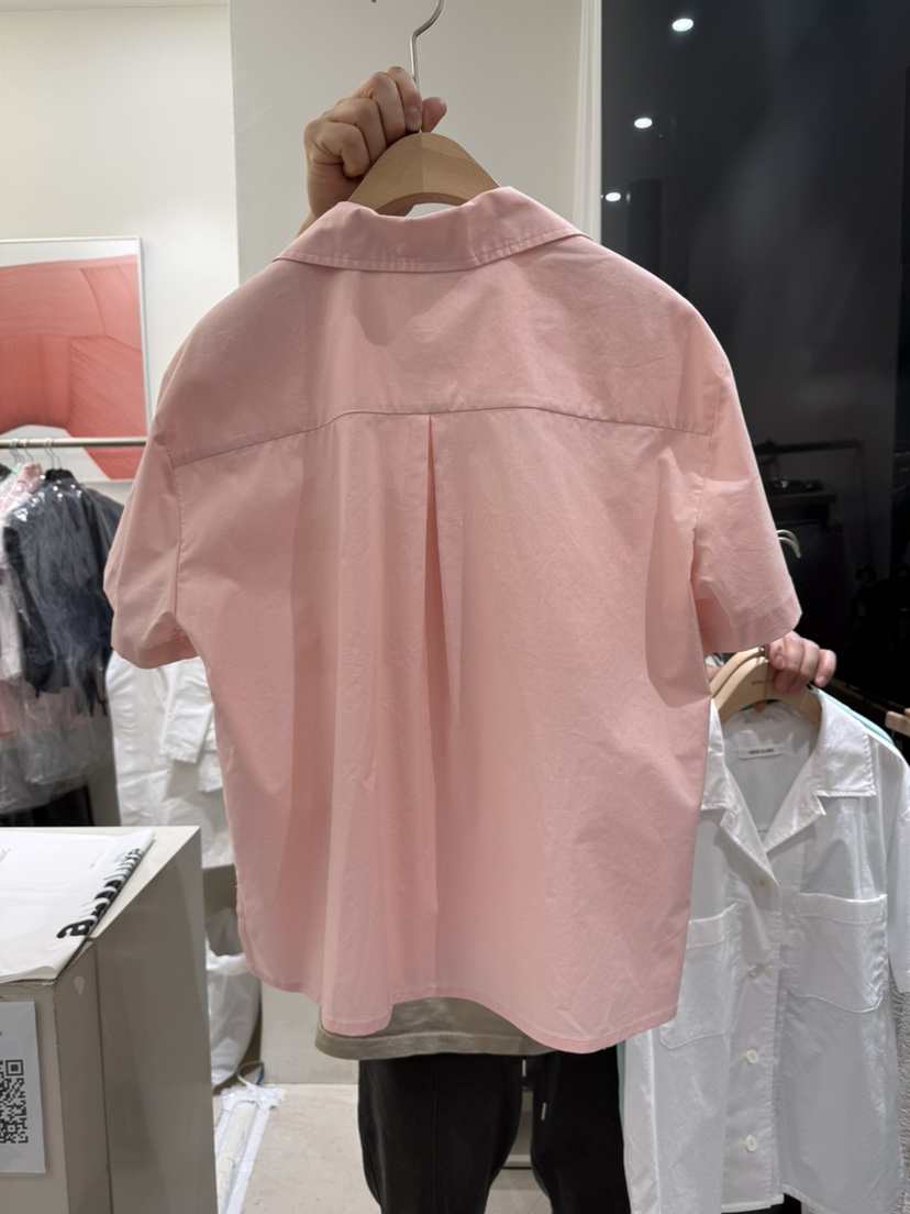 MEMO CLASSIC東大門直郵女士新品時尚25春夏襯衫蕾絲衫口袋MEMO CLASSIC襯衫/蕾絲衫