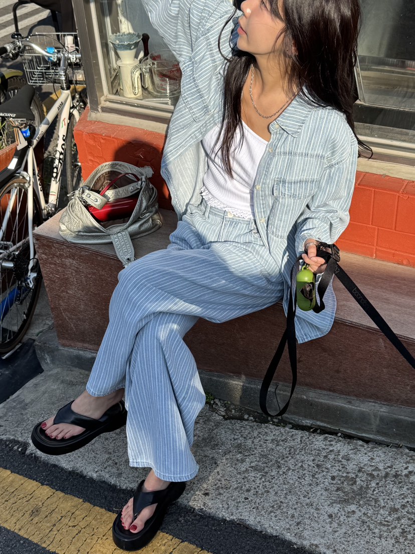 SUNDER MARKET東大門代購女士新品時尚真品熱賣休閑牛仔褲SUNDER MARKET牛仔褲
