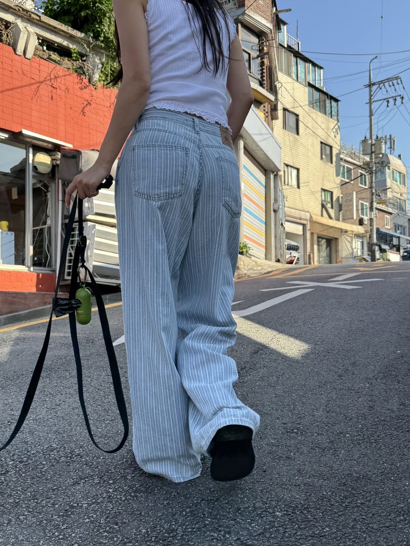 SUNDER MARKET東大門代購女士新品時尚真品熱賣休閑牛仔褲SUNDER MARKET牛仔褲