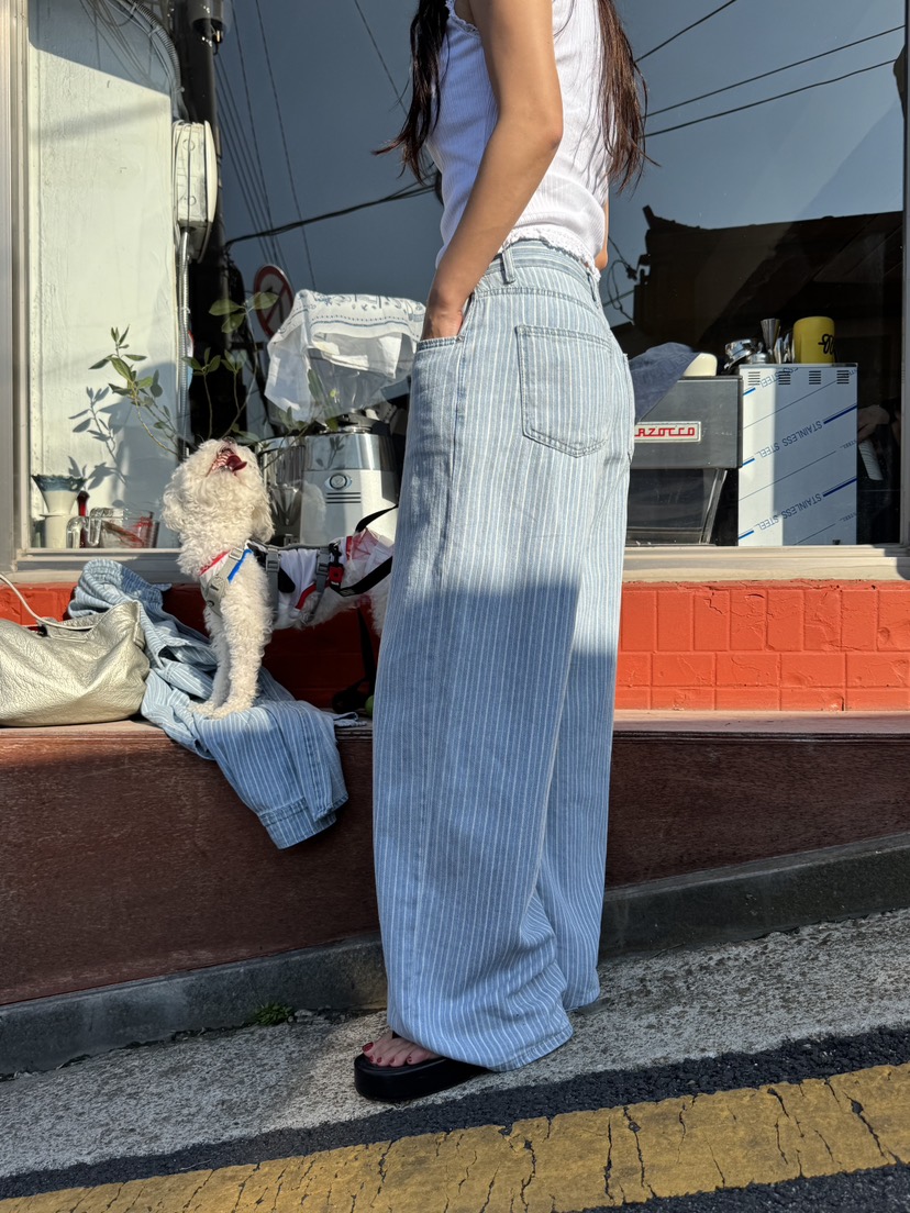 SUNDER MARKET東大門代購女士新品時尚真品熱賣休閑牛仔褲SUNDER MARKET牛仔褲