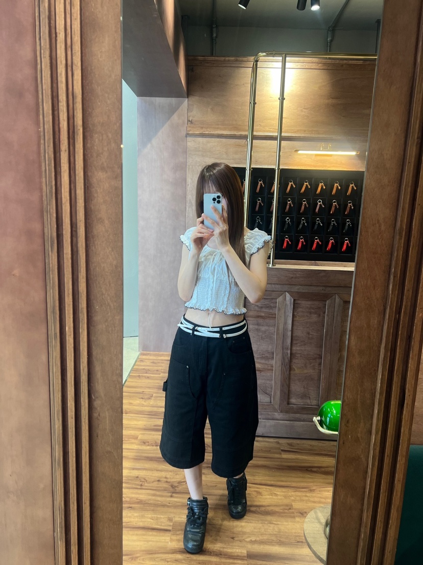 BANI BLUSH東大門實拍女士新款25春夏職業推薦休閑襯衫蕾絲衫BANI BLUSH襯衫/蕾絲衫