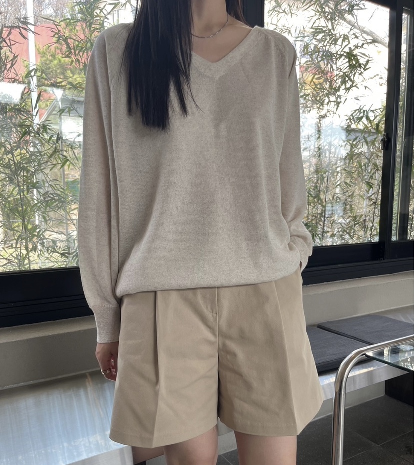 NEAR LEAP-P東大門實拍女士新品真品熱賣人氣25春夏針織衫亞麻NEAR LEAP針織衫圖色2