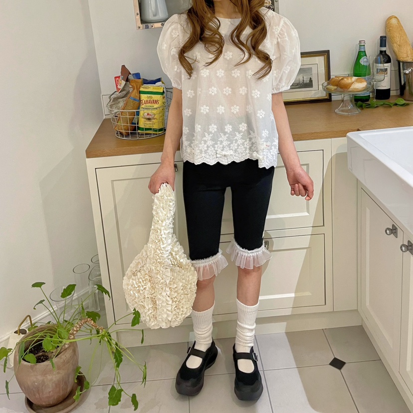 BOUTIQUE-L韓國代購女士新品熱賣休閑真品25春夏襯衫蕾絲衫BOUTIQUE-L襯衫/蕾絲衫