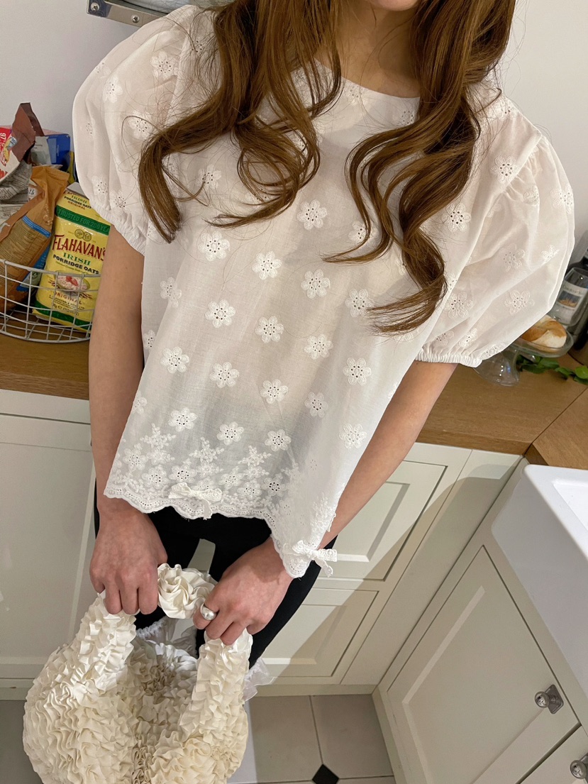 BOUTIQUE-L韓國代購女士新品熱賣休閑真品25春夏襯衫蕾絲衫BOUTIQUE-L襯衫/蕾絲衫
