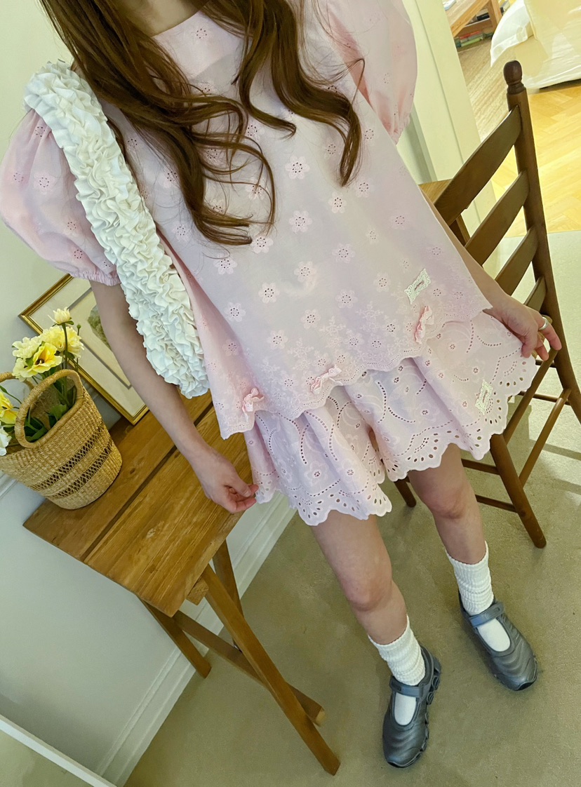 BOUTIQUE-L韓國代購女士新品熱賣休閑真品25春夏襯衫蕾絲衫BOUTIQUE-L襯衫/蕾絲衫