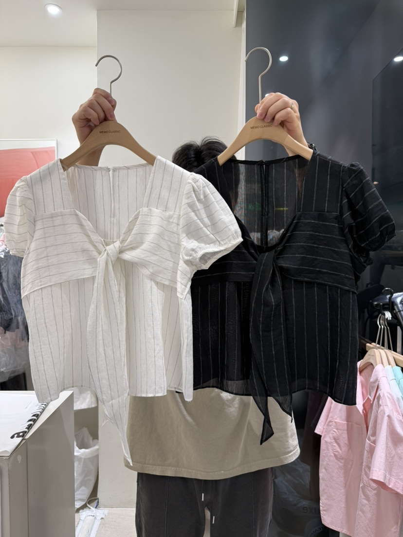MEMO CLASSIC東大門直郵女裝新品推薦25春夏人氣襯衫蕾絲衫MEMO CLASSIC襯衫/蕾絲衫