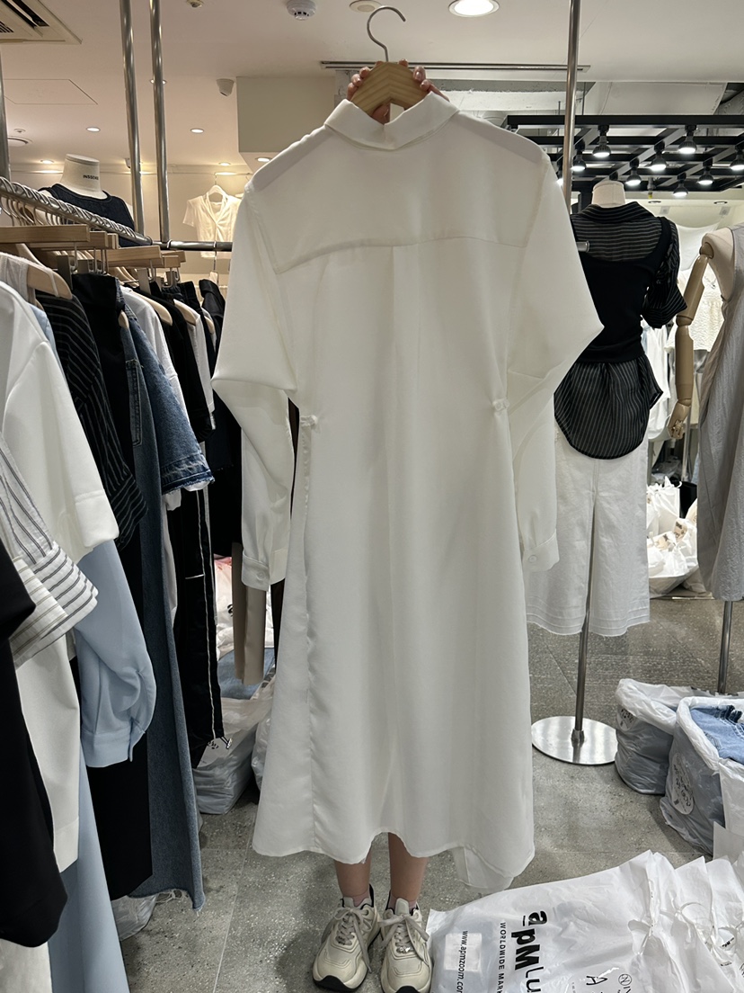 INSSENSE-A韓國直郵女裝新款真品25春夏推薦人氣連衣裙長款INSSENSE-A連衣裙
