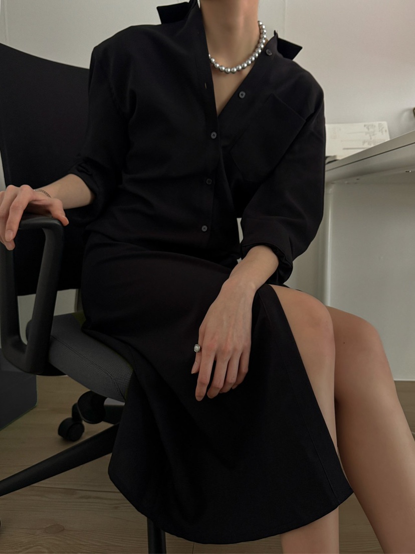 INSSENSE-A韓國直郵女裝新款真品25春夏推薦人氣連衣裙長款INSSENSE-A連衣裙