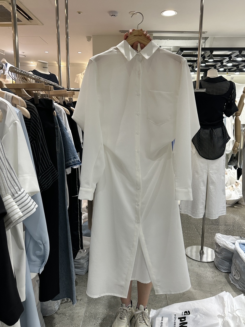 INSSENSE-A韓國直郵女裝新款真品25春夏推薦人氣連衣裙長款INSSENSE-A連衣裙