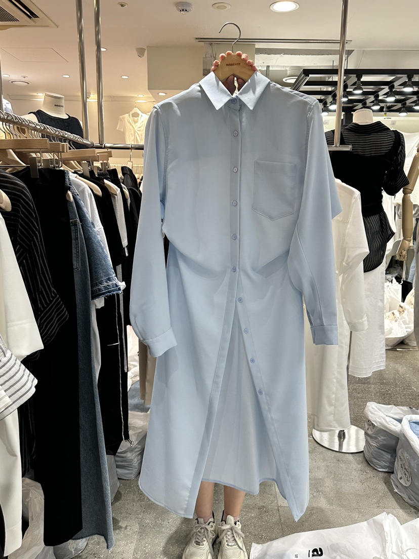 INSSENSE-A韓國直郵女裝新款真品25春夏推薦人氣連衣裙長款INSSENSE-A連衣裙圖色2