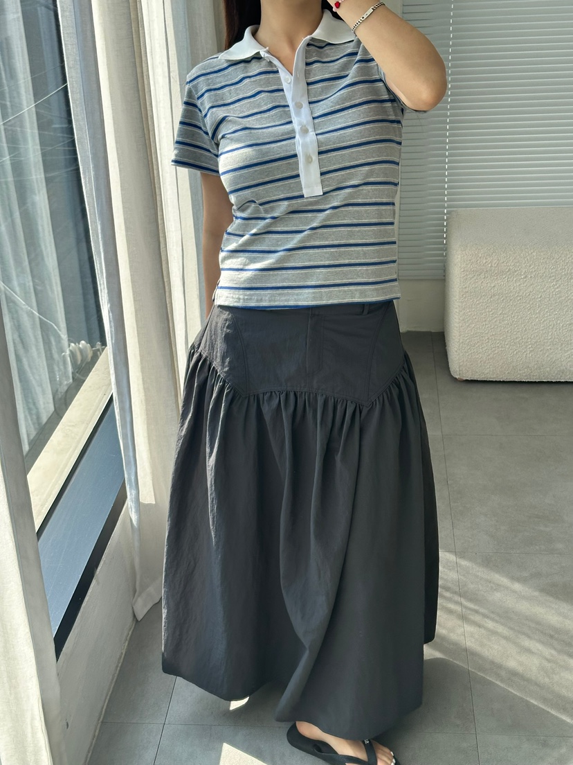 BYRING韓國直郵女裝新款推薦熱賣職業真品休閑時尚25春夏長裙BYRING長裙
