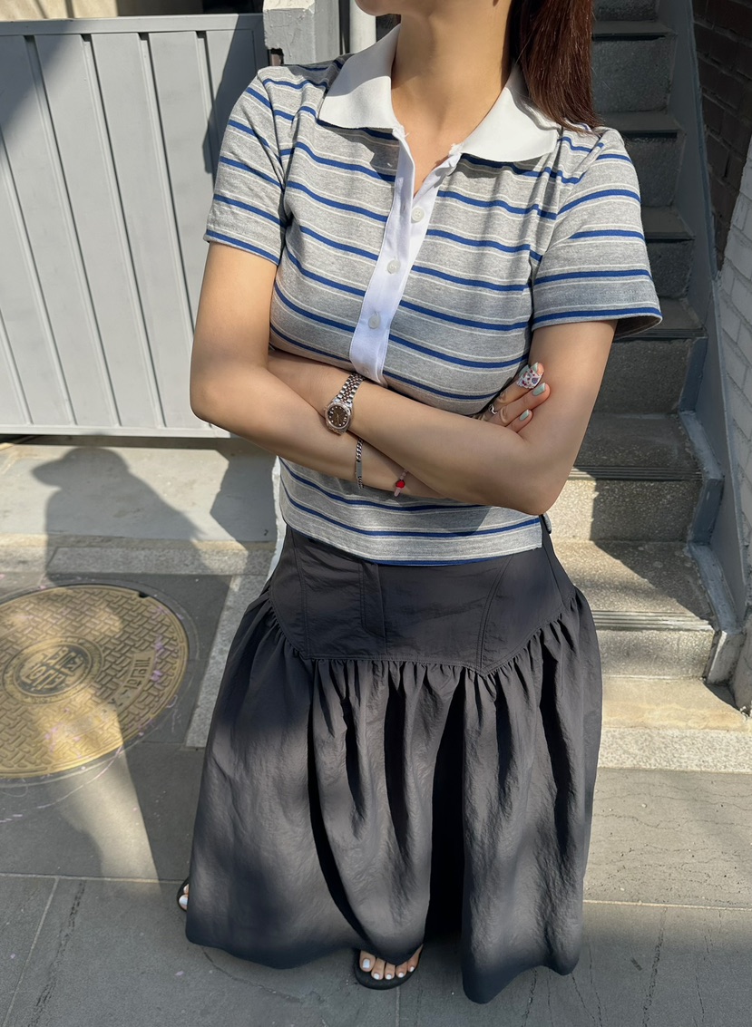 BYRING韓國直郵女裝新款推薦熱賣職業真品休閑時尚25春夏長裙BYRING長裙