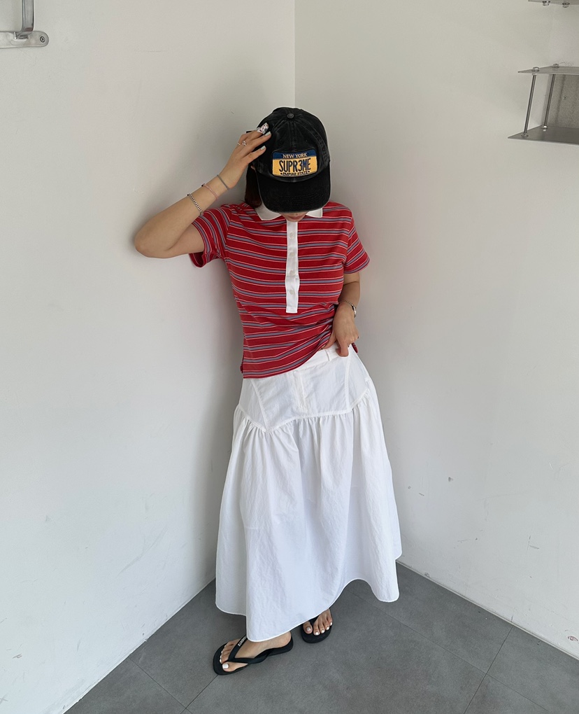BYRING韓國直郵女裝新款推薦熱賣職業真品休閑時尚25春夏長裙BYRING長裙