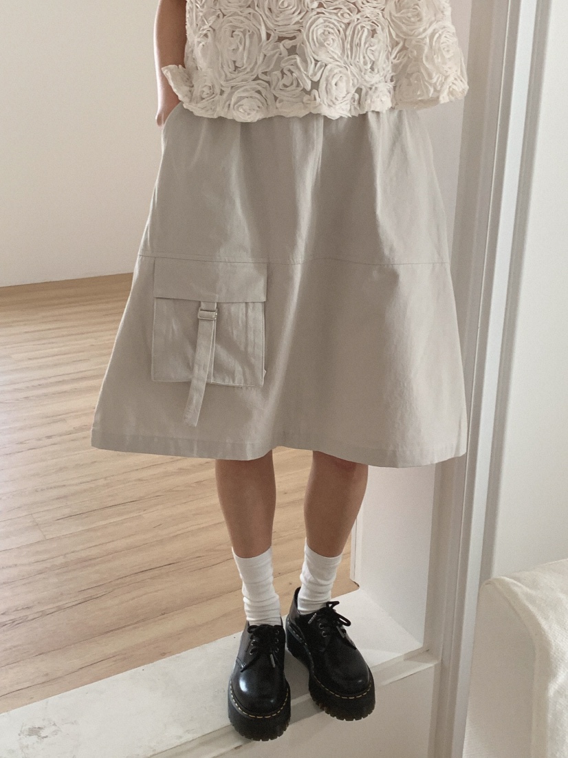 SLAT韓國代購女裝新品25春夏時尚熱賣職業真品半身裙中短裙SLAT半身裙/中短裙