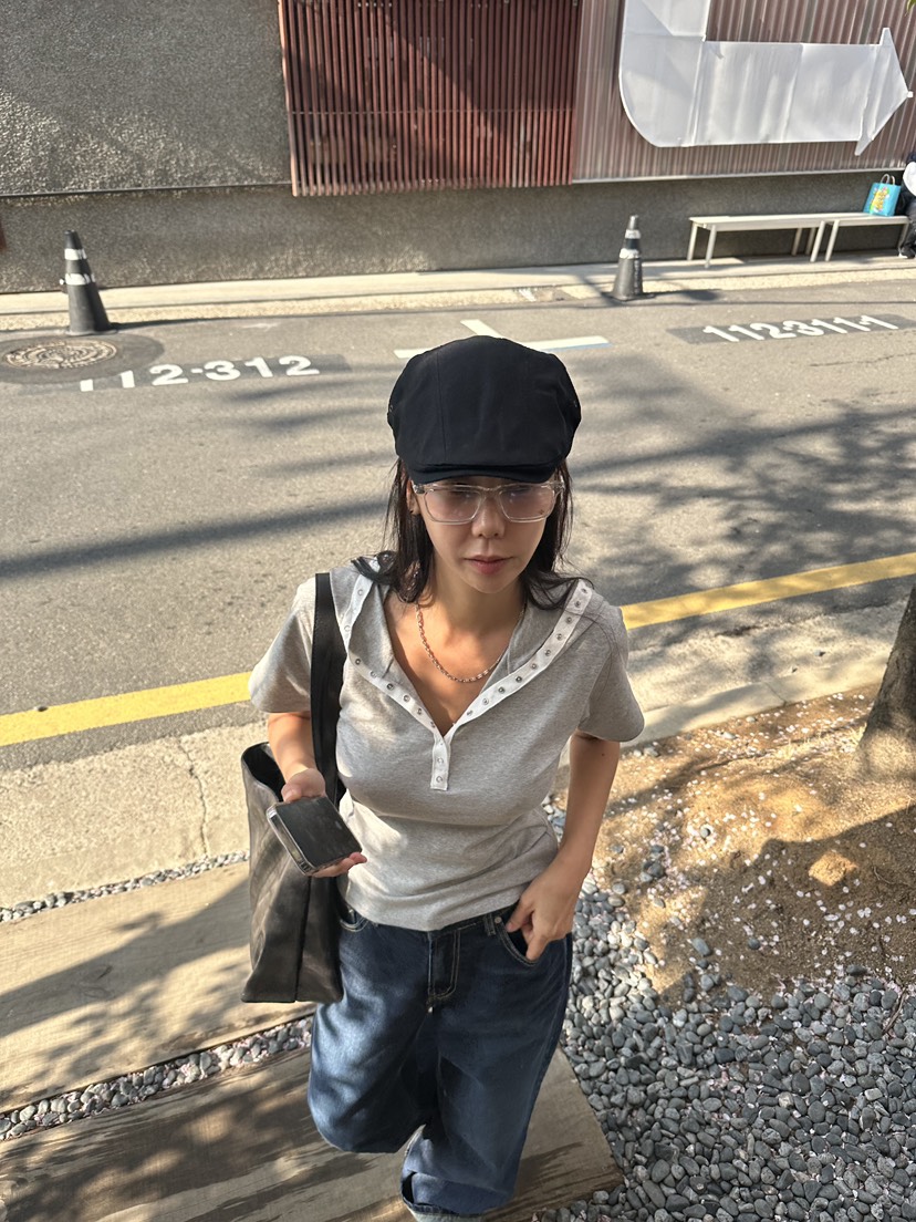 SUNDER MARKET韓國代購女士新款推薦25春夏時尚真品T恤連帽衫SUNDER MARKETT恤