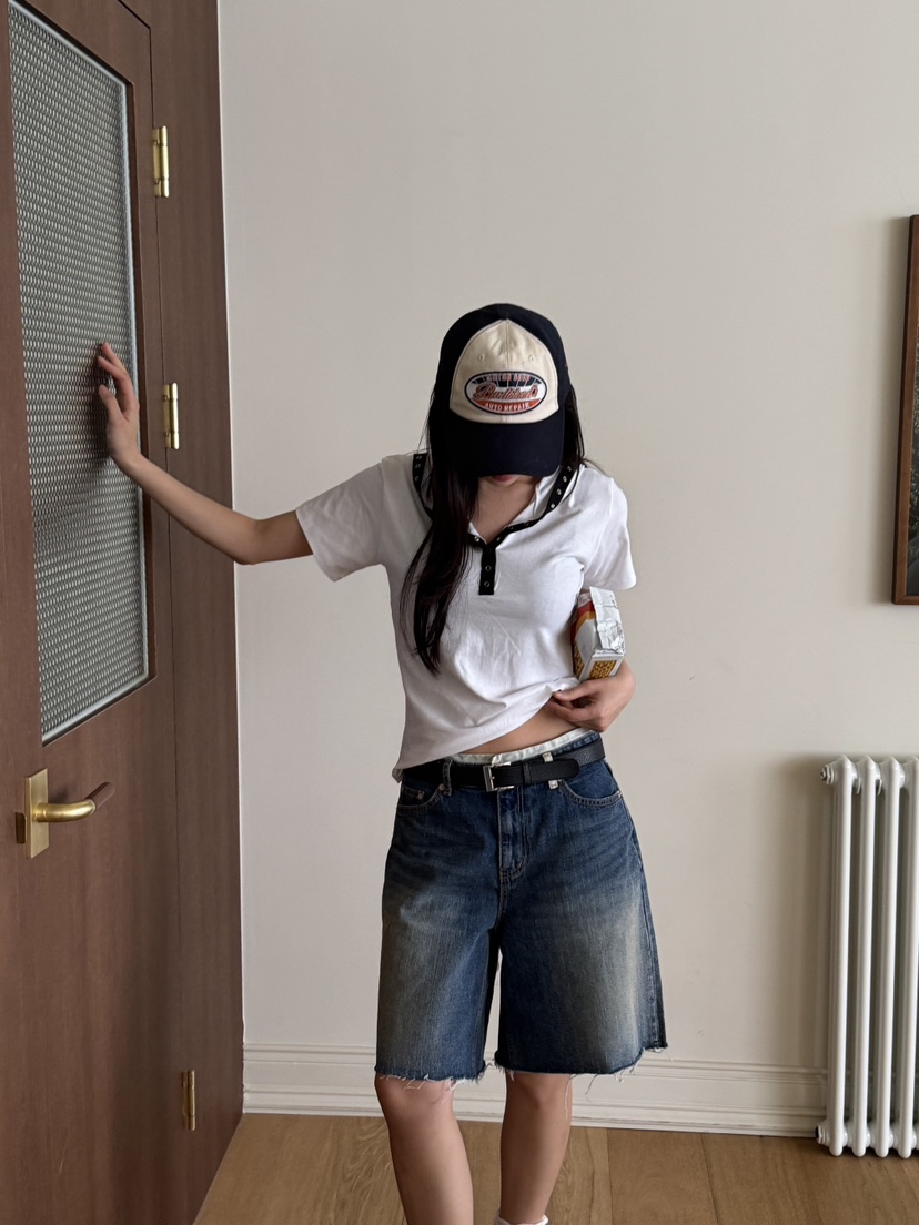 SUNDER MARKET韓國代購女士新款推薦25春夏時尚真品T恤連帽衫SUNDER MARKETT恤圖色4
