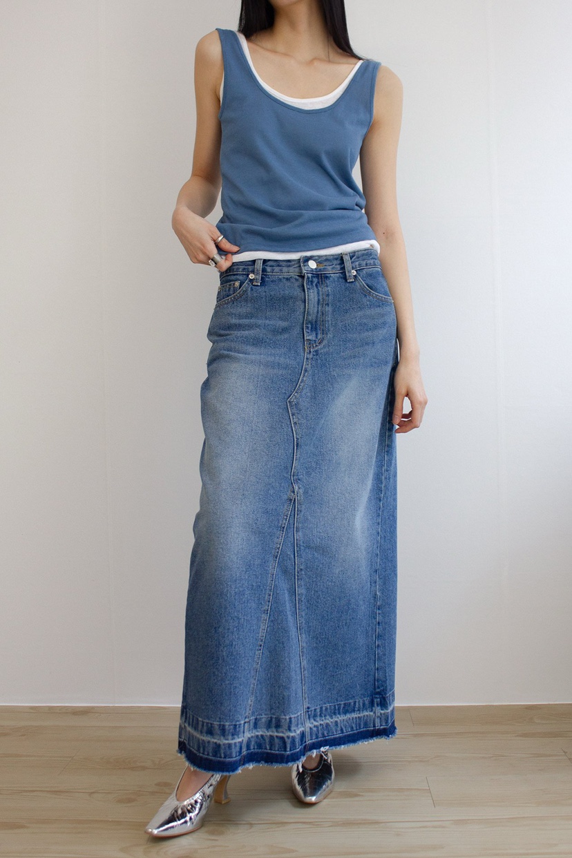 INSSENSE-A東大門實拍女士新品熱賣25春夏吊帶背心亞麻寬松INSSENSE-A吊帶/背心
