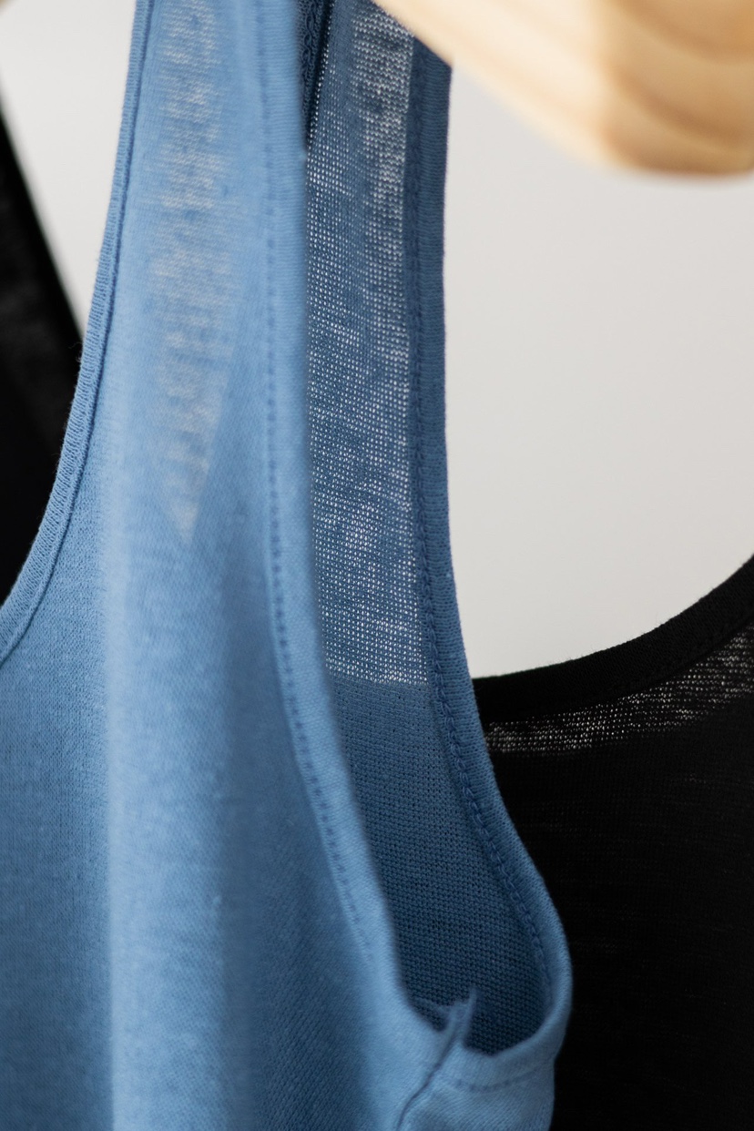 INSSENSE-A東大門實拍女士新品熱賣25春夏吊帶背心亞麻寬松INSSENSE-A吊帶/背心