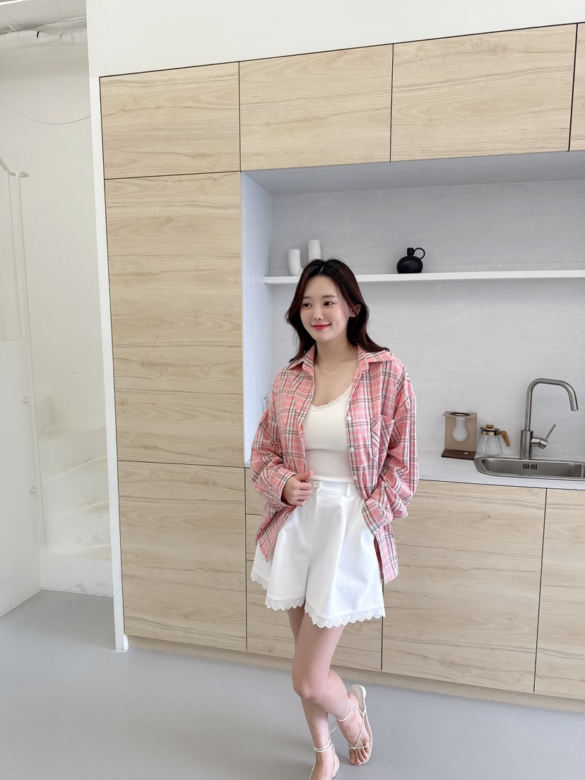 BE&BE東大門實拍女裝新款25春夏職業真品休閑襯衫蕾絲衫BE&be襯衫/蕾絲衫