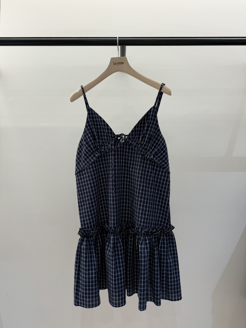 LA CREME韓國代購女裝新品25春夏休閑熱賣人氣職業連衣裙緊身LA CREME連衣裙