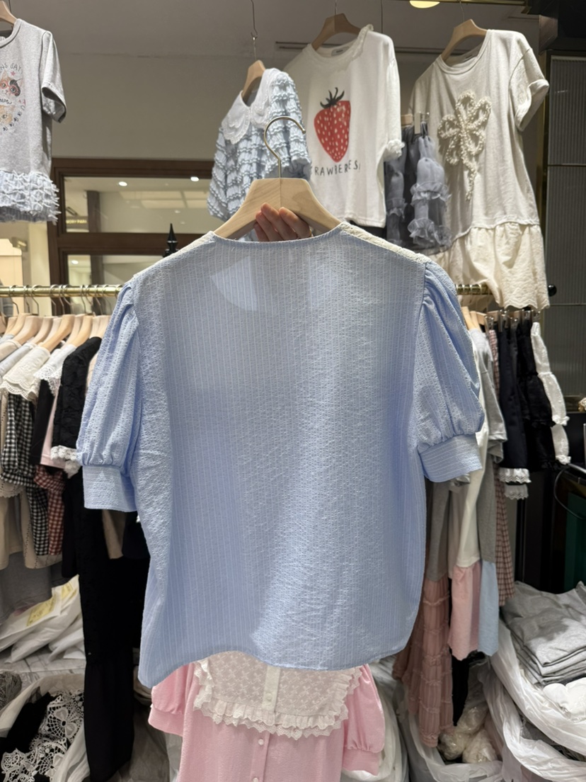 BE&amp;BE東大門直郵女裝新品真品時尚25春夏休閑襯衫蕾絲衫BE&be襯衫/蕾絲衫