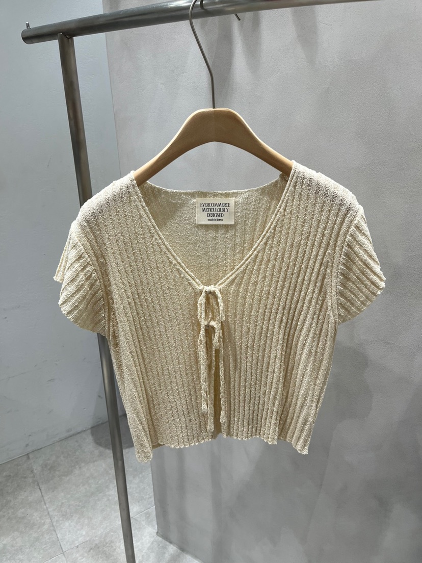 EVERCOMMERCE METICULOUSLY DESIGNED韓國代購女士新品25春夏針織衫EVERCOMMERCE METICULOUSLY DESIGNED針織衫圖色1