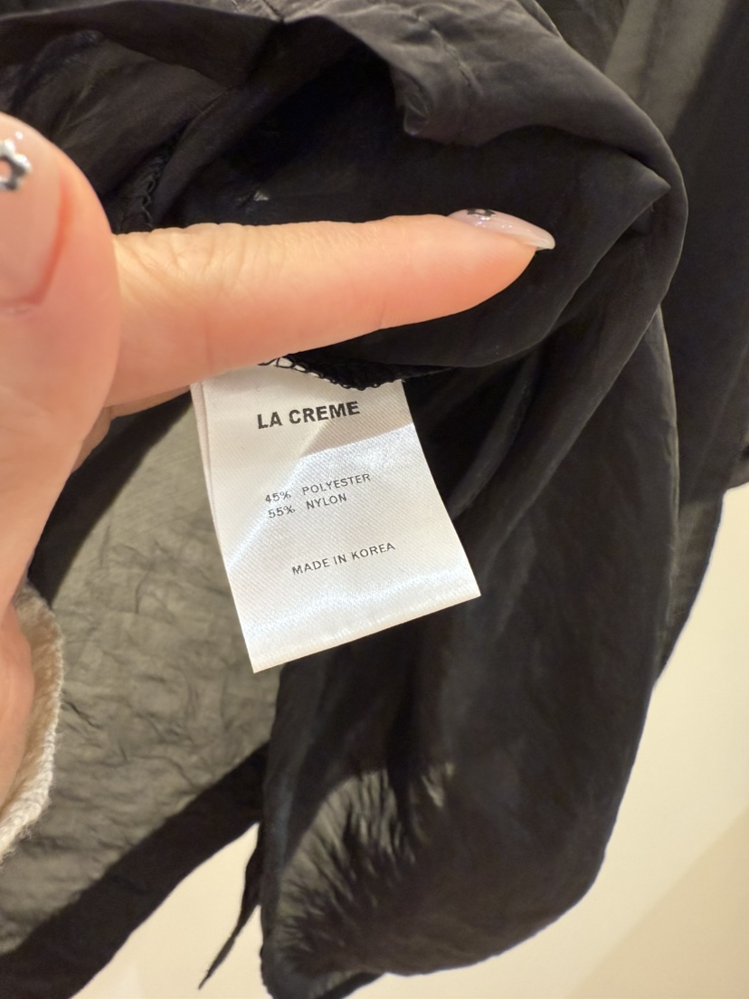 LA CREME韓國直郵女裝新品時尚職業25春夏推薦人氣長裙透明LA CREME長裙