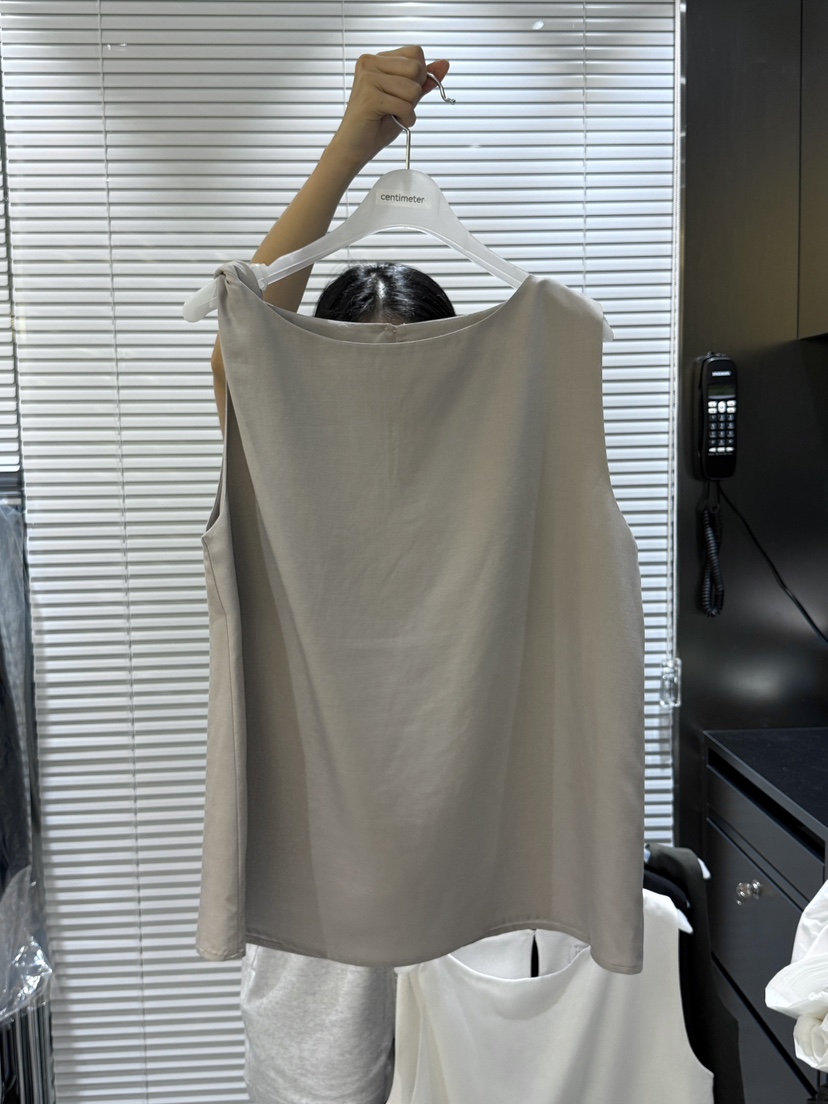 CM東大門直郵女裝新品25春夏真品熱賣職業推薦吊帶背心亞麻CM吊帶/背心圖色3