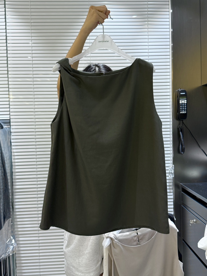 CM東大門直郵女裝新品25春夏真品熱賣職業推薦吊帶背心亞麻CM吊帶/背心圖色4