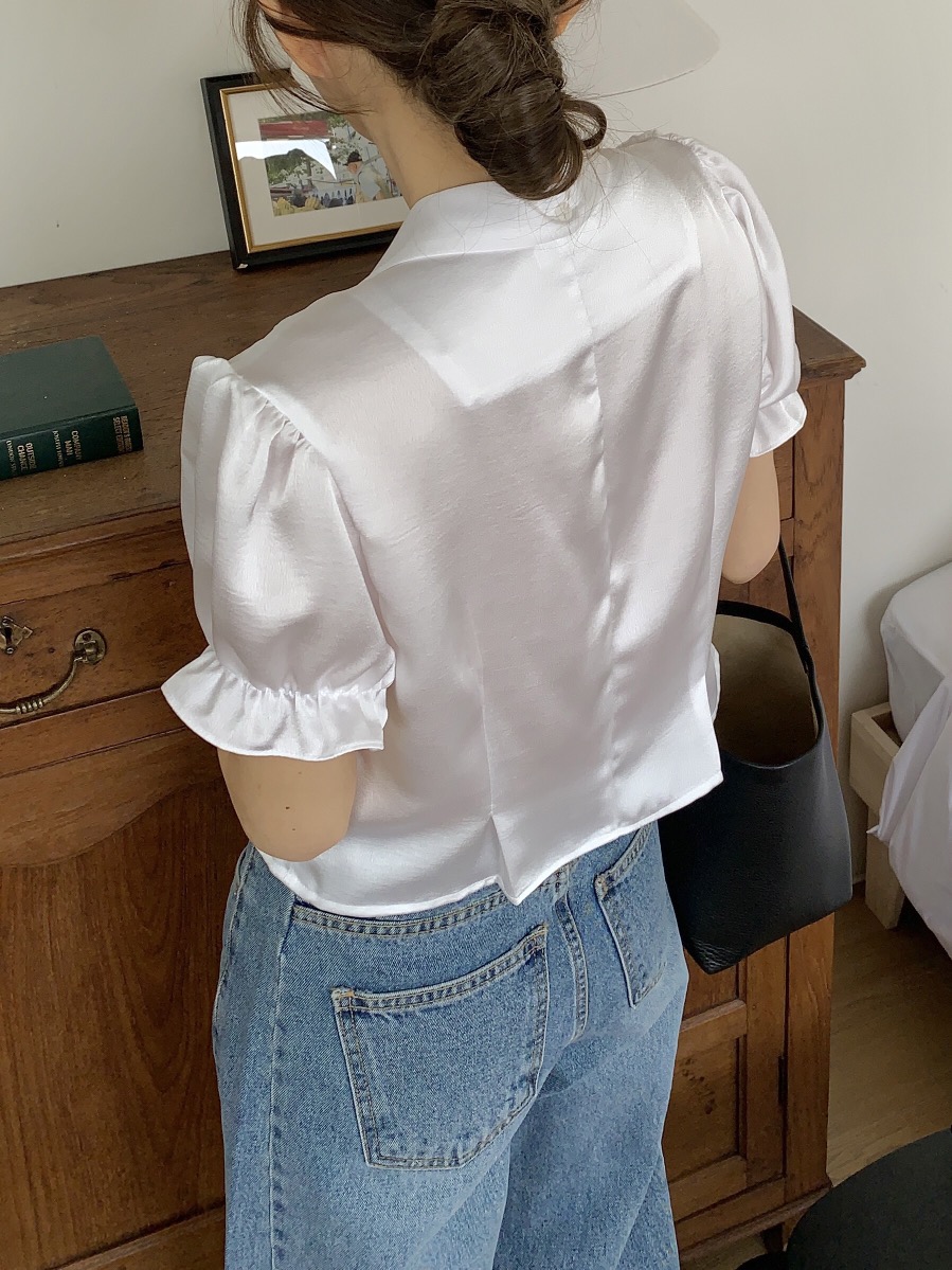 FORMSTUDIO東大門直郵女裝新款25春夏人氣襯衫蕾絲衫含脖帶FORMSTUDIO襯衫/蕾絲衫