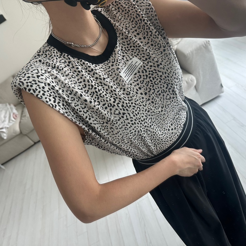 SOUIT韓國代購女裝新款休閑真品人氣時尚熱賣職業吊帶背心豹紋SOUIT by mabel-L吊帶/背心