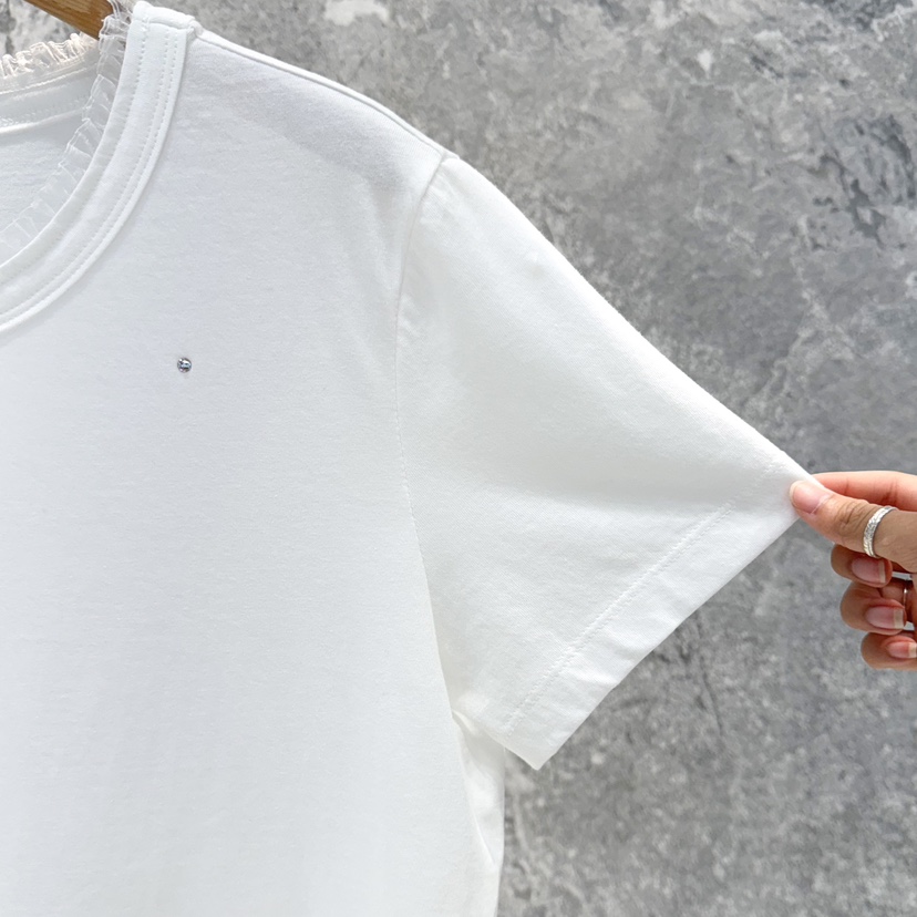 ROOKIE BUD東大門代購女裝新品時尚推薦熱賣25春夏T恤修身蕾絲ROOKIE BUD-LT恤