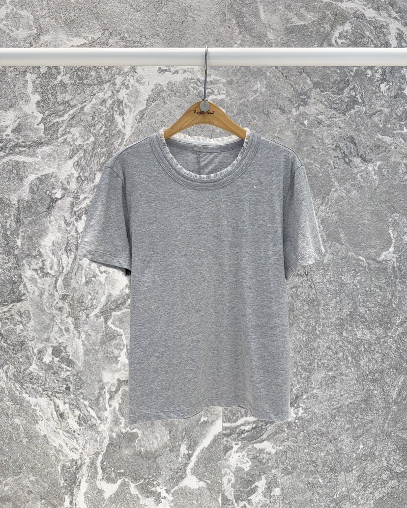 ROOKIE BUD東大門代購女裝新品時尚推薦熱賣25春夏T恤修身蕾絲ROOKIE BUD-LT恤圖色1