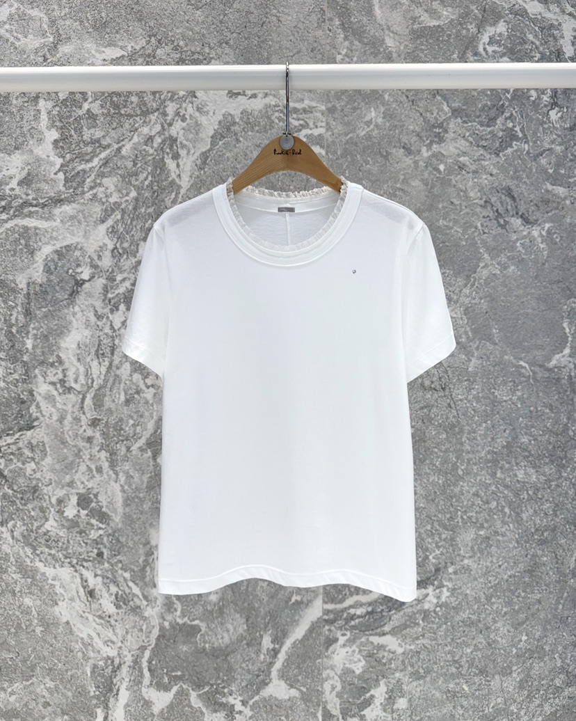 ROOKIE BUD東大門代購女裝新品時尚推薦熱賣25春夏T恤修身蕾絲ROOKIE BUD-LT恤圖色2